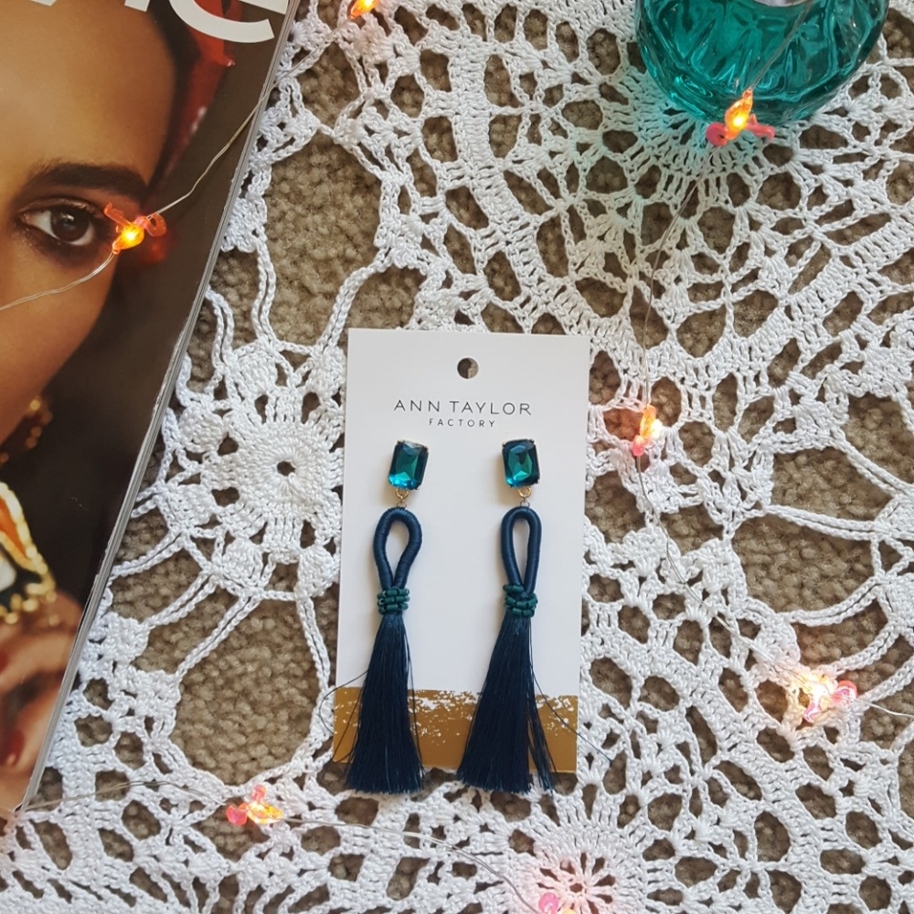 🍀ANN TAYLOR FACTORY🍀 Indico Tassel Earrings